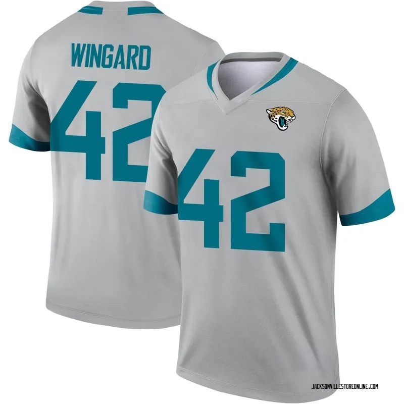 Jacksonville Jaguars Custom Silver Inverted Legend Jersey - Bluefink