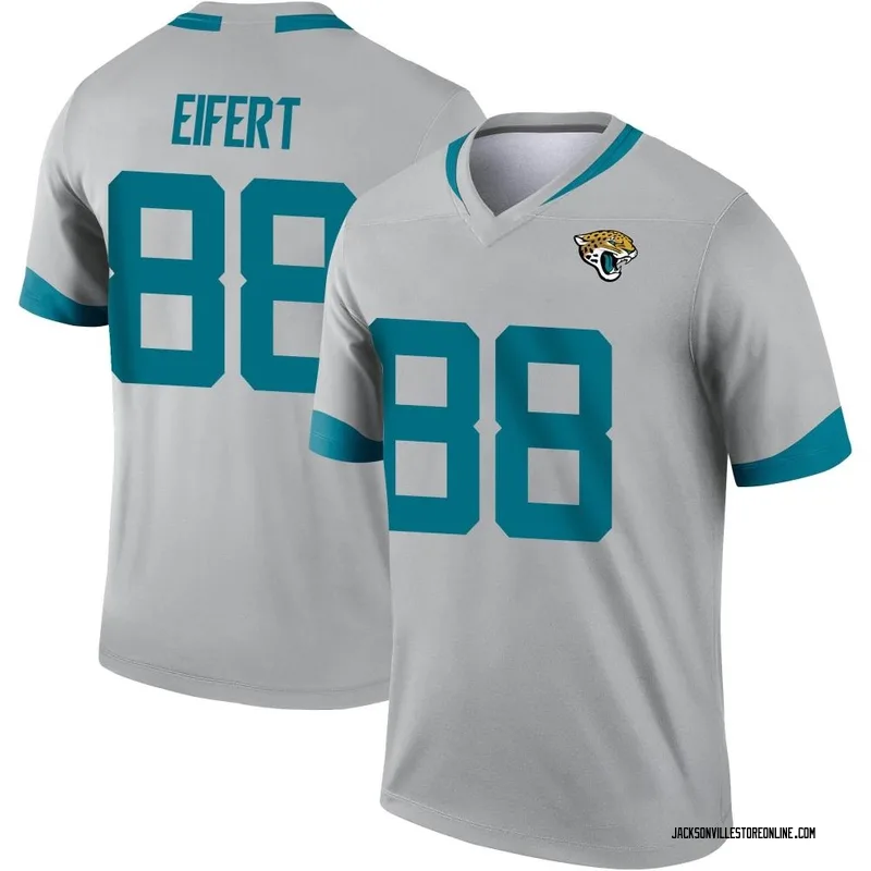 Tyler Eifert Jacksonville Jaguars Game-Used #88 White Jersey vs.  Indianapolis Colts on September 13 2020