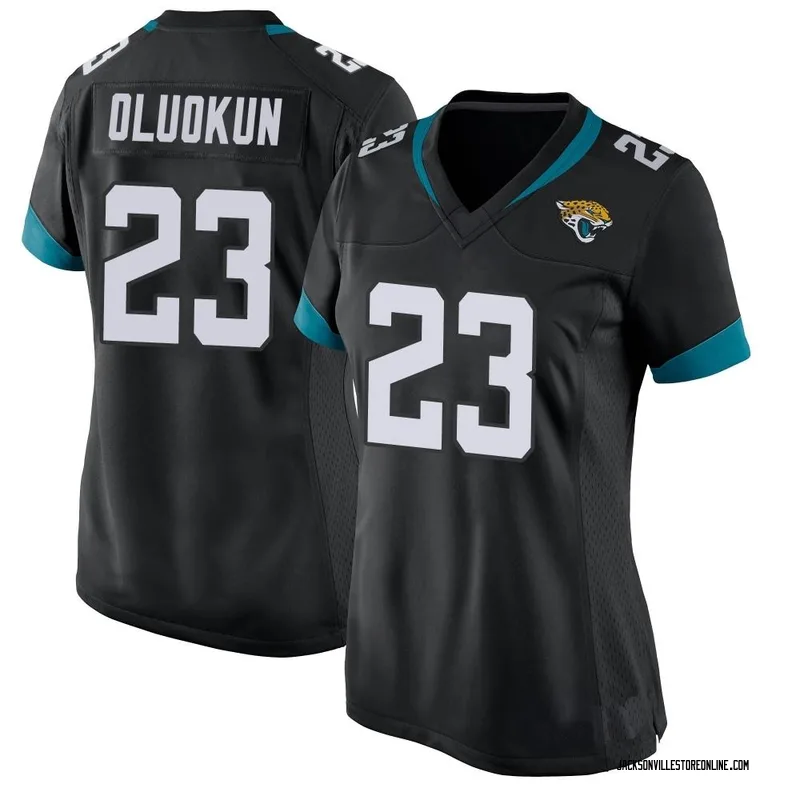 Foye Oluokun Jacksonville Jaguars Game-Used #23 White Jersey vs