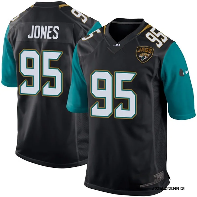 Inspiring Men's Jacksonville Jaguars #95 Abry Jones Black ...