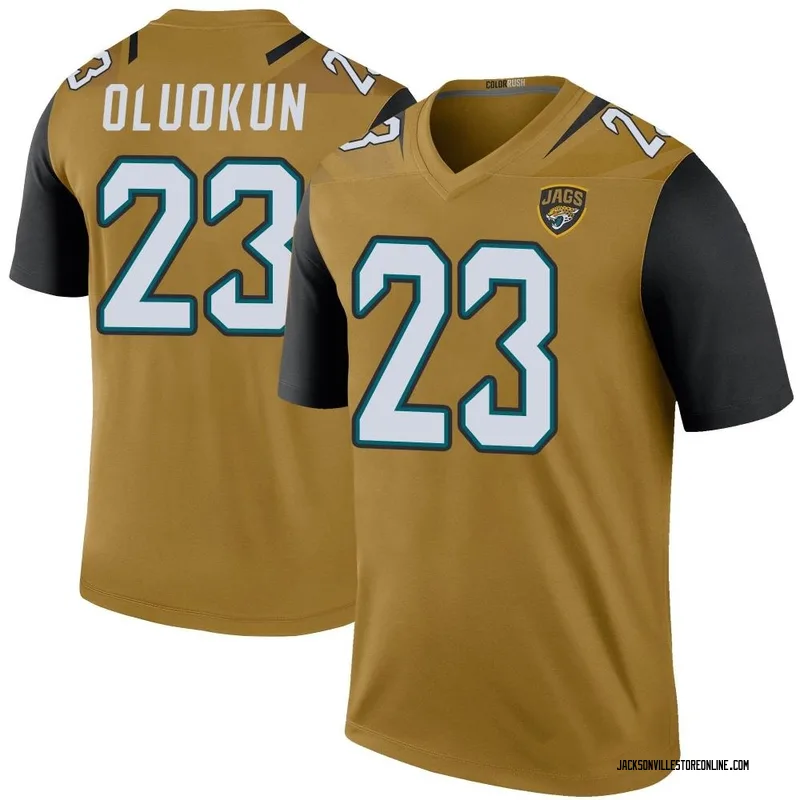 Foye Oluokun Jacksonville Jaguars Game-Used #23 White Jersey vs