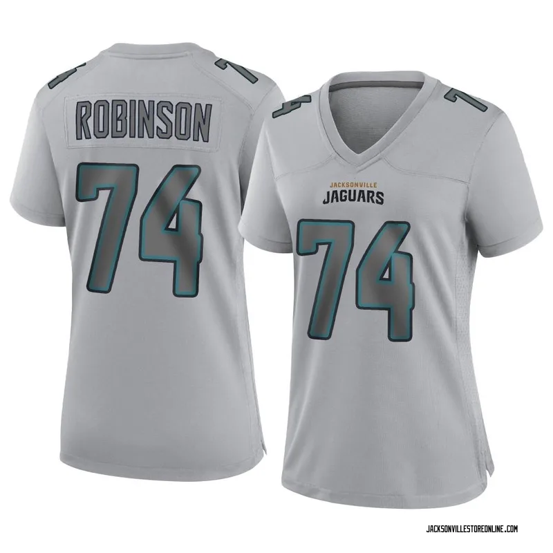 Cam Robinson Jacksonville Jaguars Game-Used #74 White Jersey vs