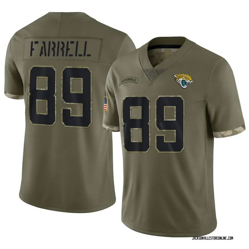 Luke Farrell 89 Jacksonville Jaguars Super Bowl LVII Super Bowl LVII Teal  Men Game Jersey - Bluefink