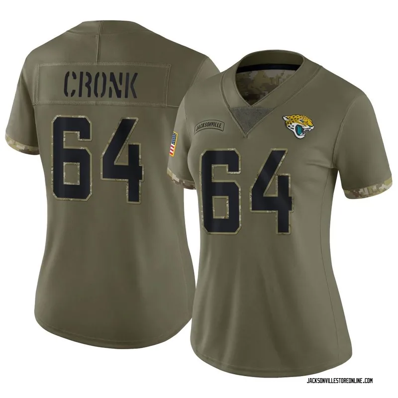 Coy Cronk Men's Nike White Jacksonville Jaguars Custom Game Jersey Size: Large