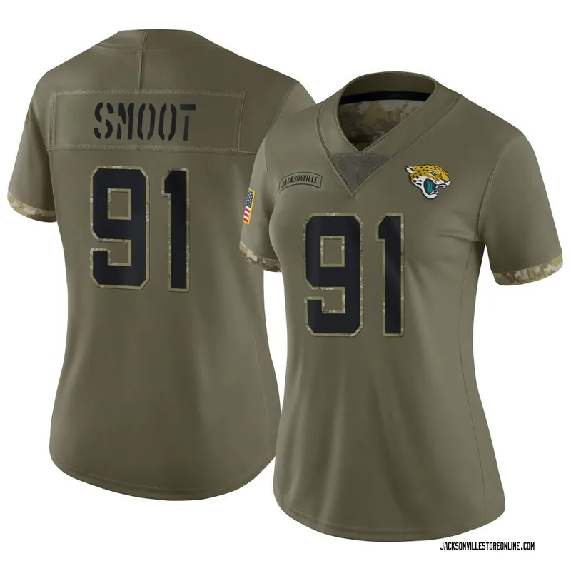 Jacksonville Jaguars Dawuane Smoot Camo 2019 Salute To Service Limited  Jersey - Dingeas