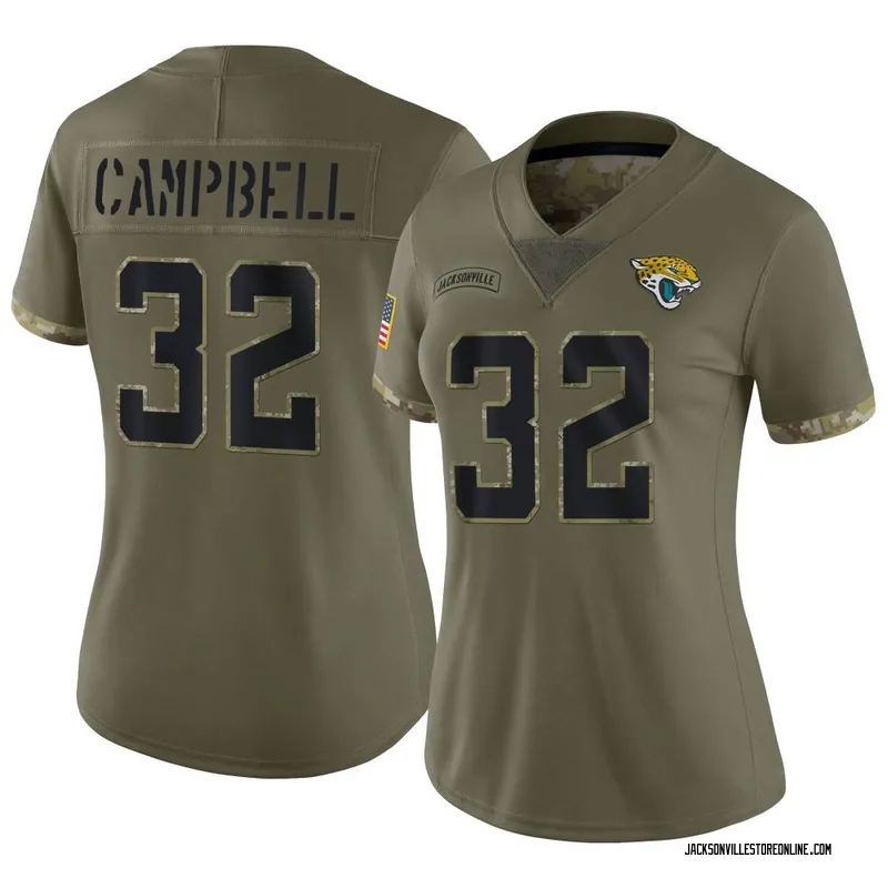 Tyson Campbell Jacksonville Jaguars Game-Used #32 White Jersey vs