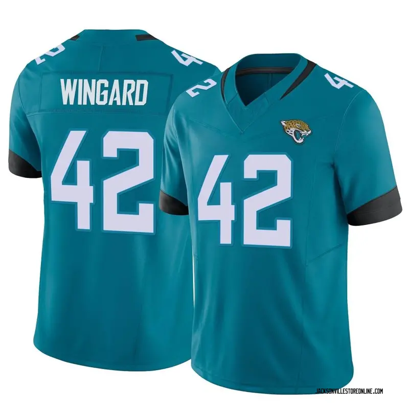 Andrew Wingard Autographed Jacksonville (Teal #42) Custom Jersey w/ I