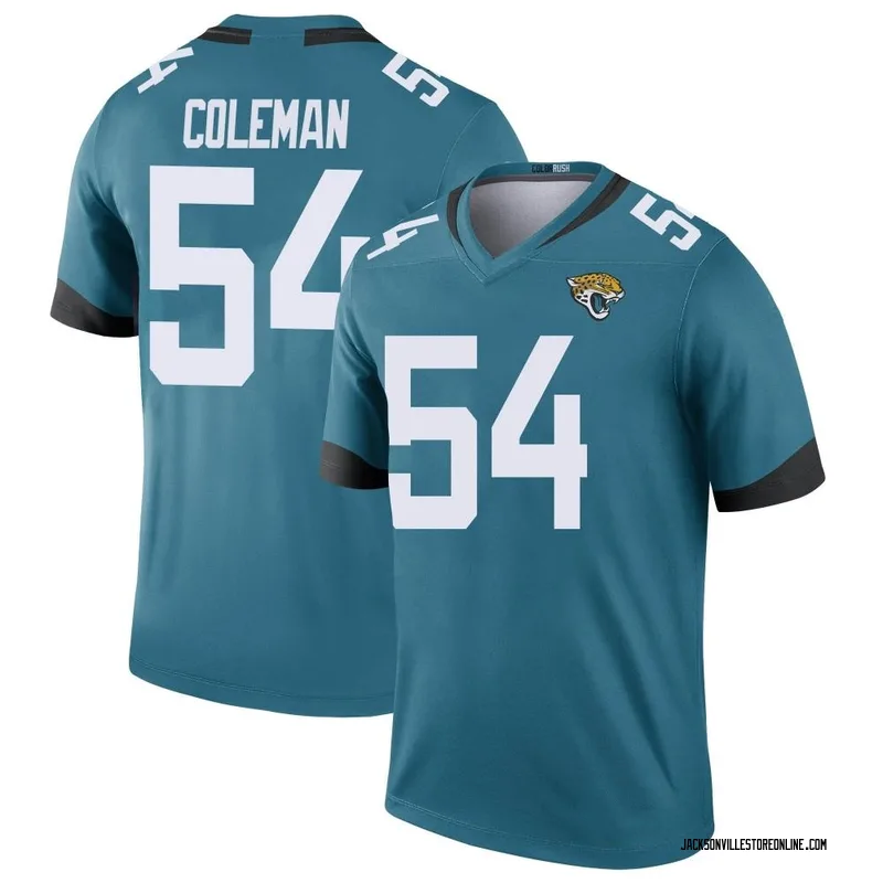 DJ Coleman Women's Nike White Jacksonville Jaguars Custom Game Jersey Size: Small