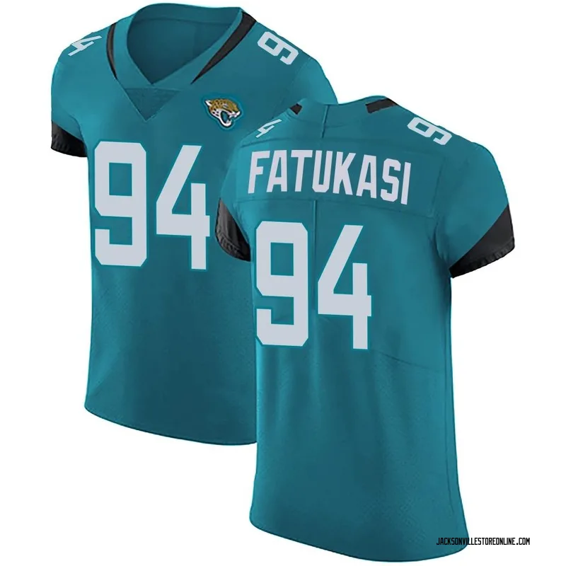 Jacksonville Jaguars football 94 Folorunso Fatukasi player pose poster Us  gift shirt, hoodie, sweater, long sleeve and tank top