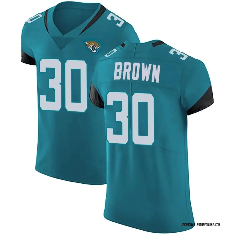Montaric Brown Youth Nike Black Jacksonville Jaguars Custom Team Color Game Jersey Size: Large