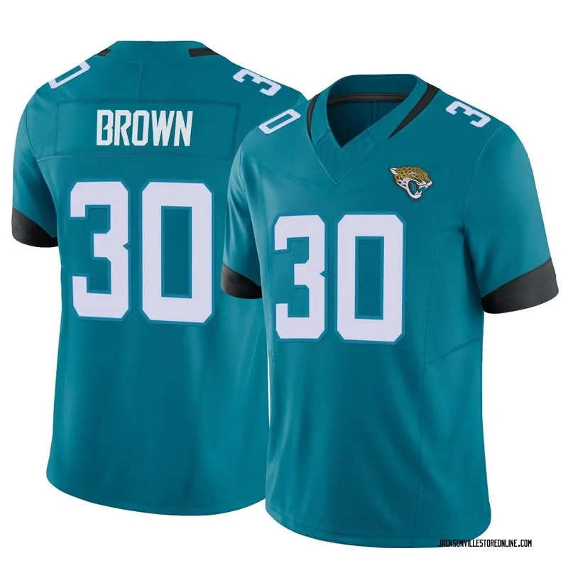 Montaric Brown Youth Nike Black Jacksonville Jaguars Custom Team Color Game Jersey Size: Large