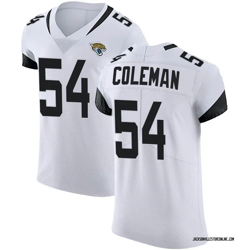 DJ Coleman Women's Nike White Jacksonville Jaguars Custom Game Jersey Size: Small